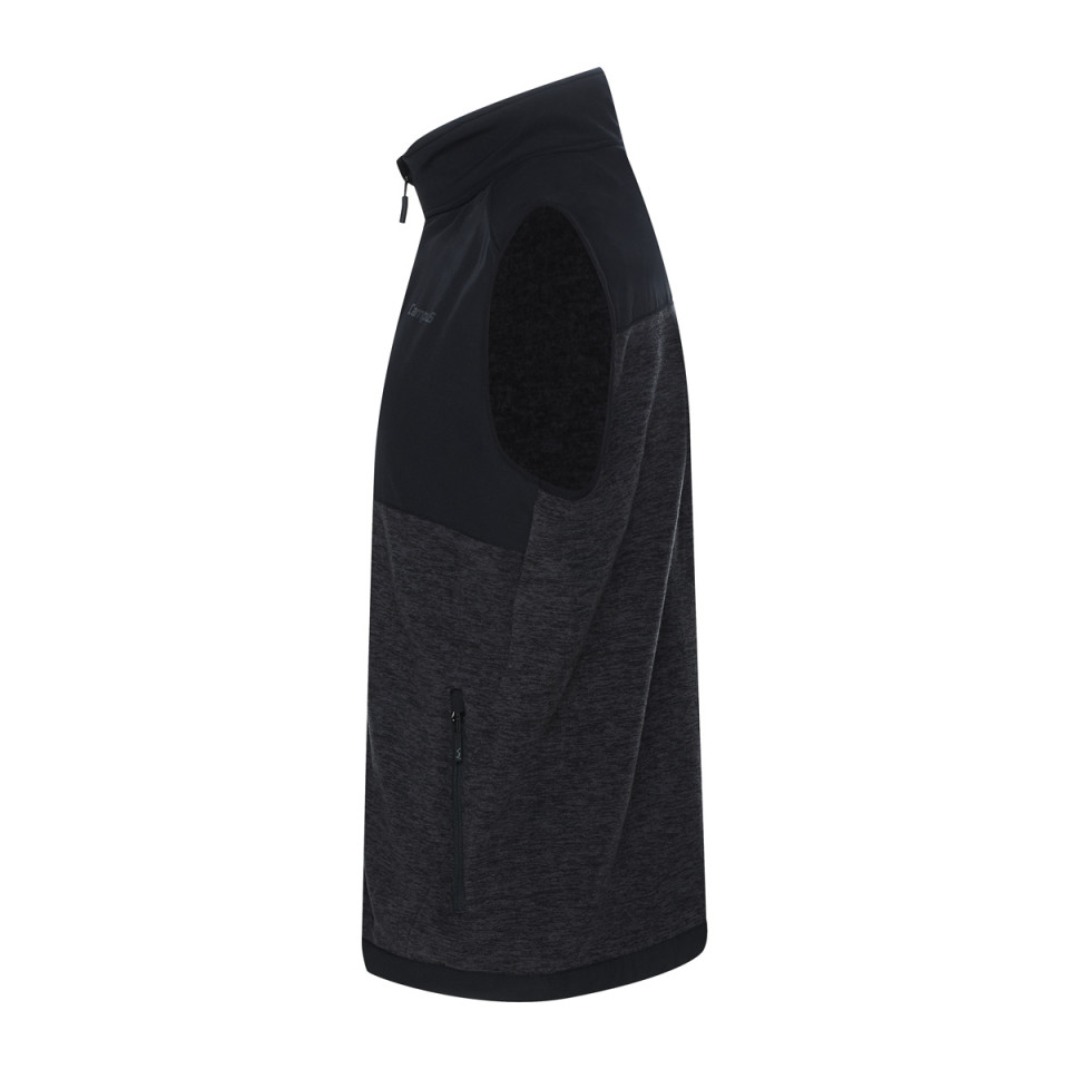 Bezrękawnik męski polarowy lekki ze stójką - ANGLITE CAMPUS