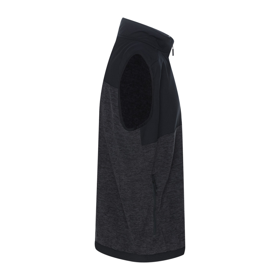 Bezrękawnik męski polarowy lekki ze stójką - ANGLITE CAMPUS