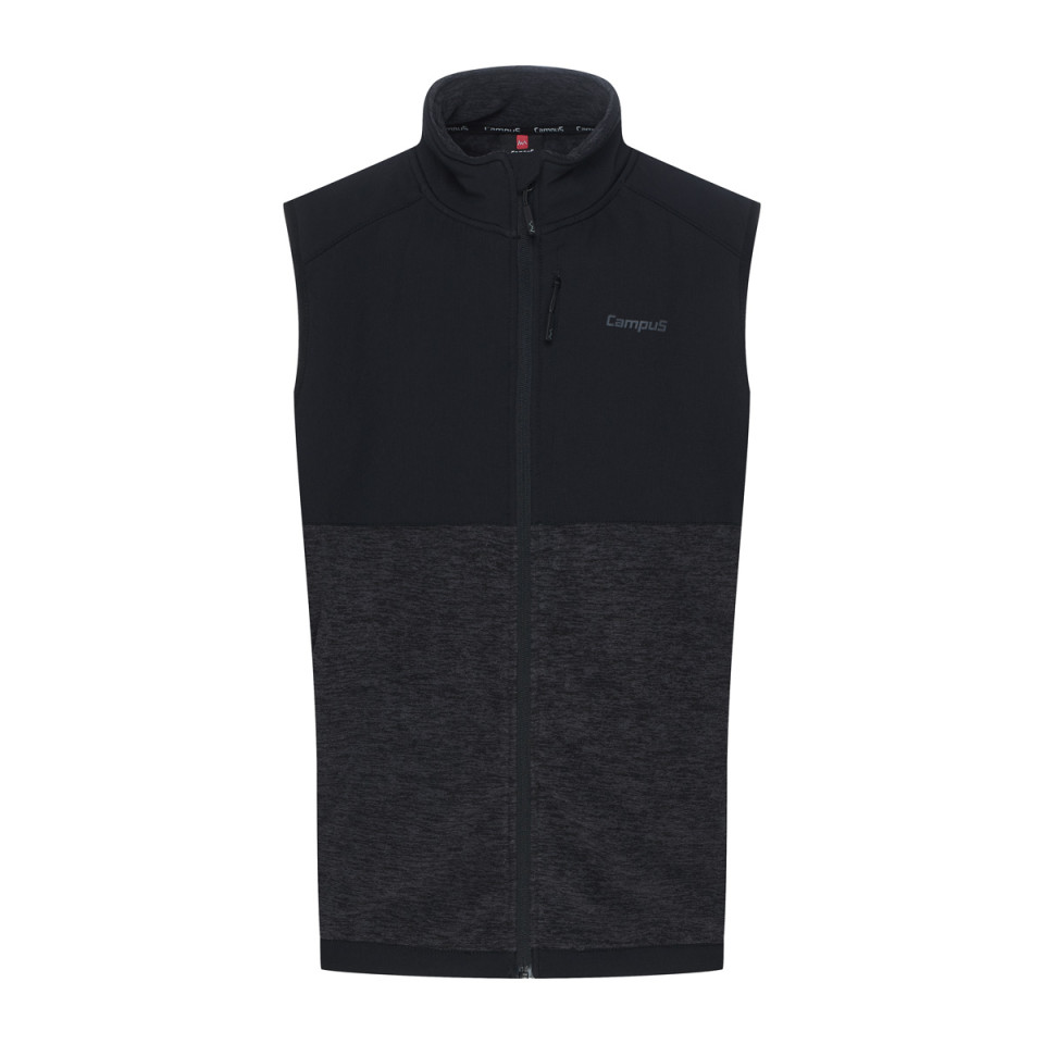 Bezrękawnik męski polarowy lekki ze stójką - ANGLITE CAMPUS