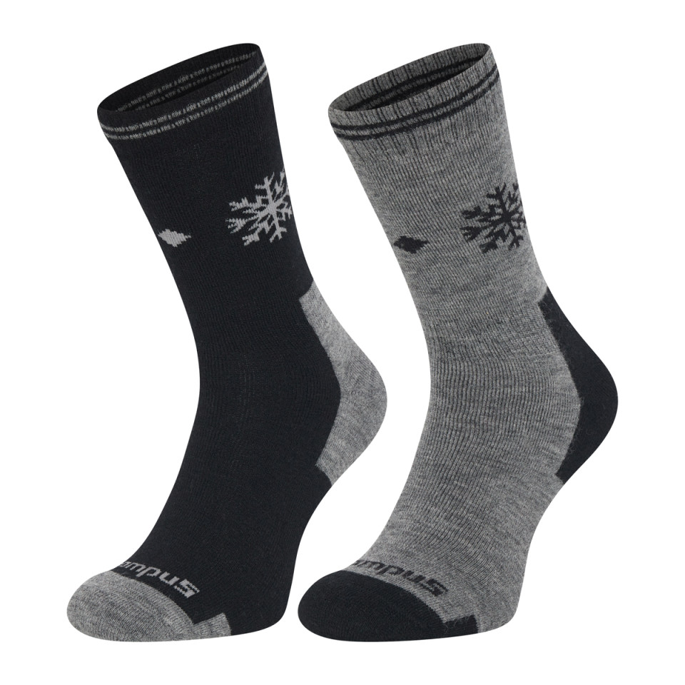 Skarpety techniczne unisex z wełną merino 2-pak - GLENTOR CAMPUS